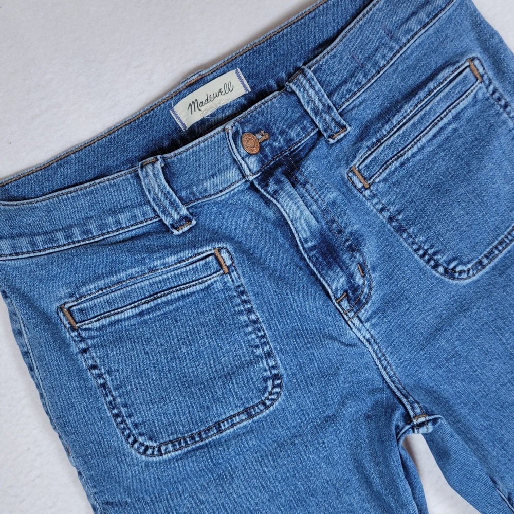Madewell Mid-Rise Kick Out Medium Stretch Boot Cut Denim Jeans Women's 29